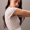 Cotton Stretch Rib Cropped Tee Cotton Stretch Rib Cropped Tee