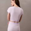 Cotton Stretch Rib Cropped Tee Cotton Stretch Rib Cropped Tee
