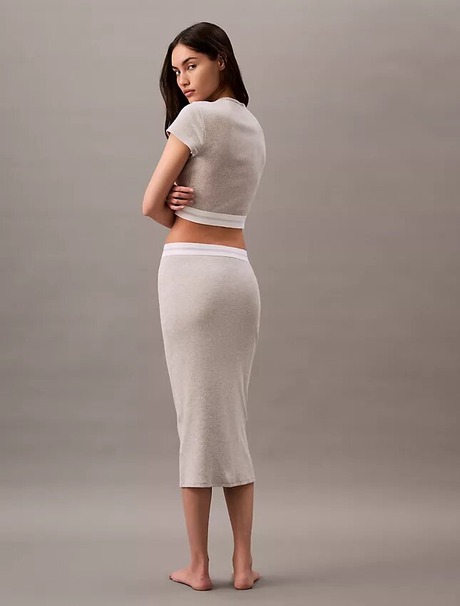 Cotton Stretch Rib Cropped Tee Cotton Stretch Rib Cropped Tee