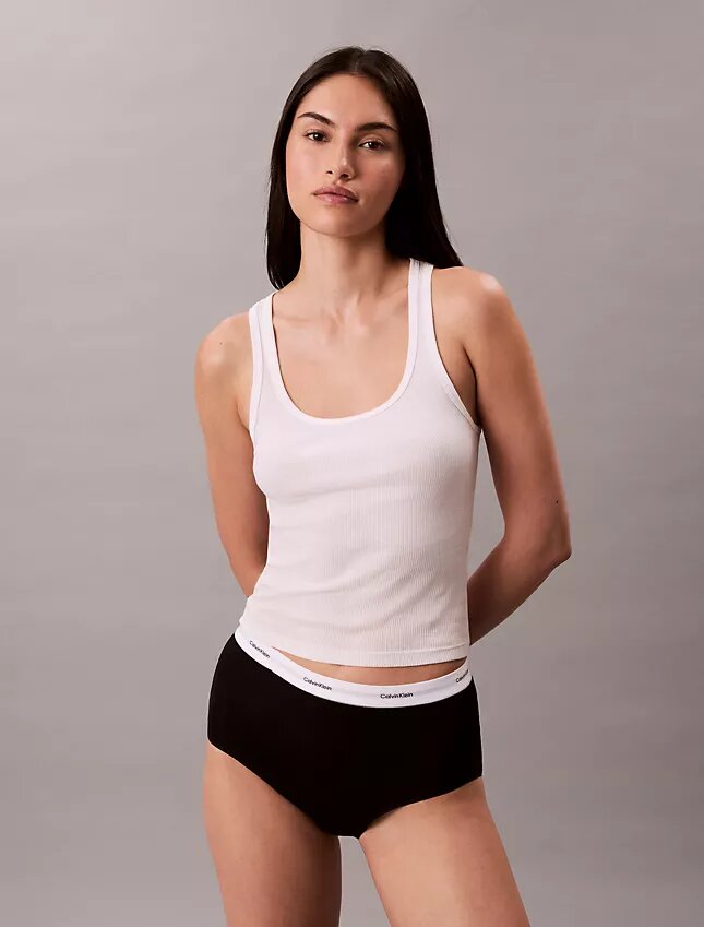 Cotton Stretch Rib High Rise Brief Cotton Stretch Rib High Rise Brief