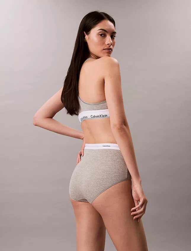 Cotton Stretch Rib High Rise Brief Cotton Stretch Rib High Rise Brief