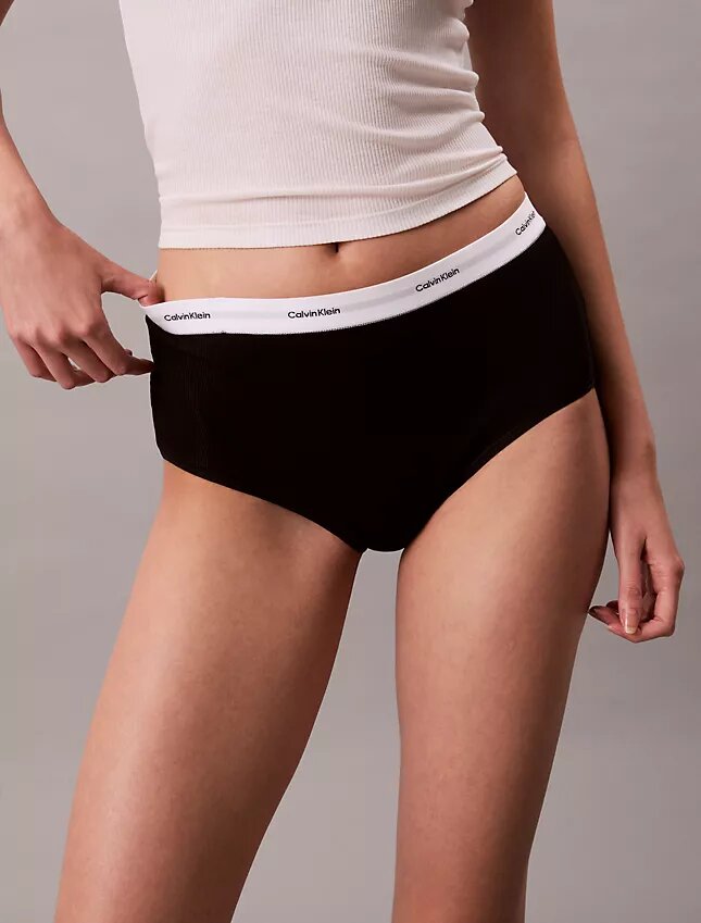 Cotton Stretch Rib High Rise Brief Cotton Stretch Rib High Rise Brief