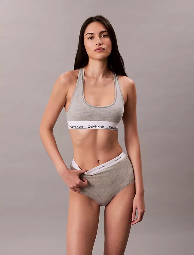 Cotton Stretch Rib High Rise Brief Cotton Stretch Rib High Rise Brief