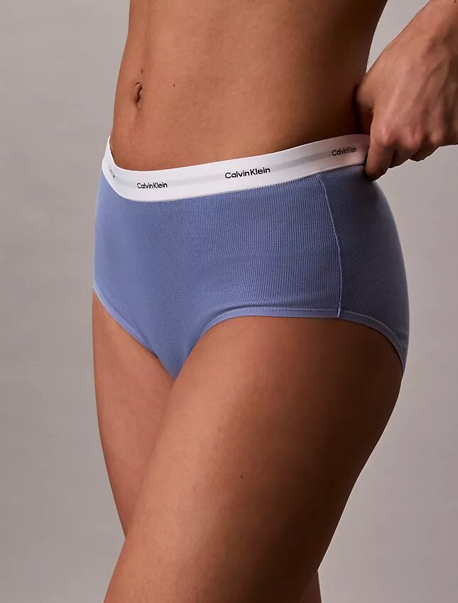 Cotton Stretch Rib High Rise Brief Cotton Stretch Rib High Rise Brief