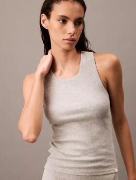 Cotton Stretch Rib Tank Top