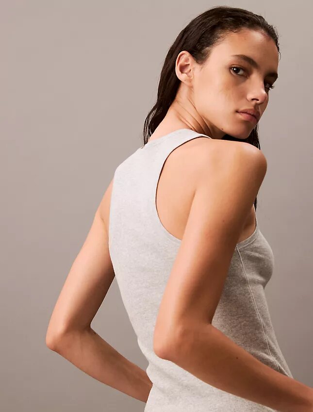 Cotton Stretch Rib Tank Top Cotton Stretch Rib Tank Top