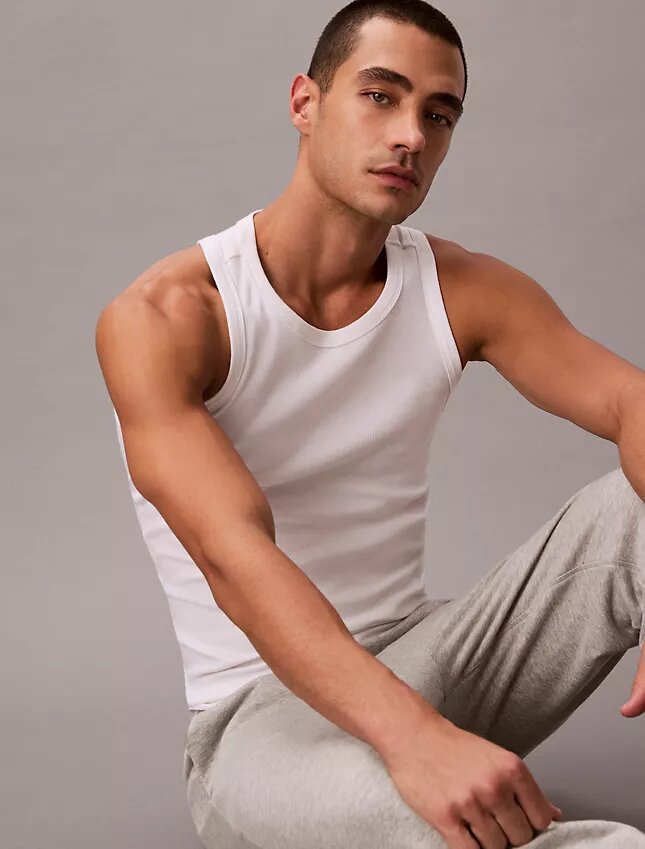 Cotton Stretch Sleep Tank Top Cotton Stretch Sleep Tank Top