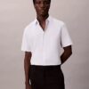 Cotton Stretch Slim Button-Down Shirt
