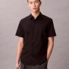 Cotton Stretch Slim Button-Down Shirt