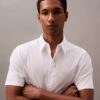 Cotton Stretch Slim Button-Down Shirt