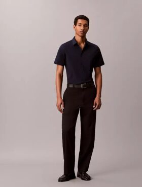 Cotton Stretch Slim Button-Down Shirt