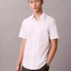 Cotton Stretch Slim Button-Down Shirt