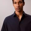 Cotton Stretch Slim Button-Down Shirt