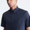 Cotton Stretch Slim Button-Down Shirt