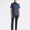 Cotton Stretch Slim Button-Down Shirt