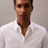 Cotton Stretch Slim Button-Down Shirt