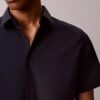 Cotton Stretch Slim Button-Down Shirt