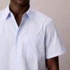 Cotton Stretch Slim Stripe Button-Down Shirt