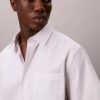 Cotton Stretch Slim Stripe Button-Down Shirt
