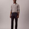 Cotton Stretch Slim Trousers