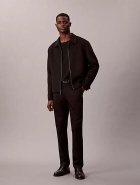 Cotton Stretch Slim Trousers