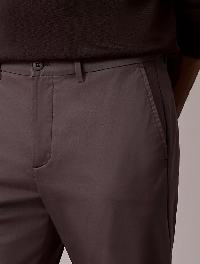 Cotton Stretch Slim Trousers Cotton Stretch Slim Trousers