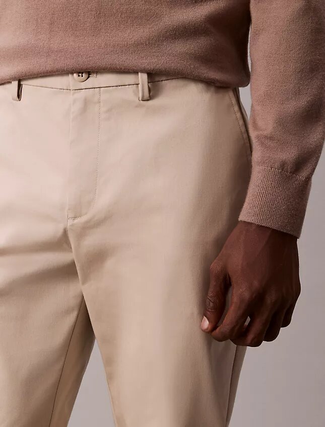 Cotton Stretch Slim Trousers Cotton Stretch Slim Trousers