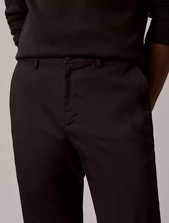Cotton Stretch Slim Trousers Cotton Stretch Slim Trousers