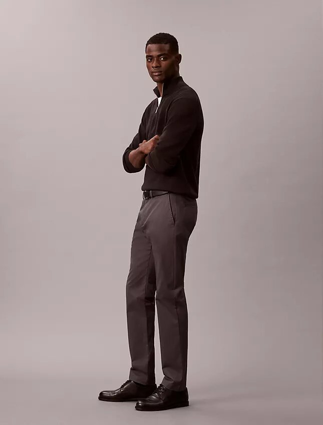 Cotton Stretch Slim Trousers Cotton Stretch Slim Trousers
