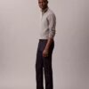 Cotton Stretch Slim Trousers
