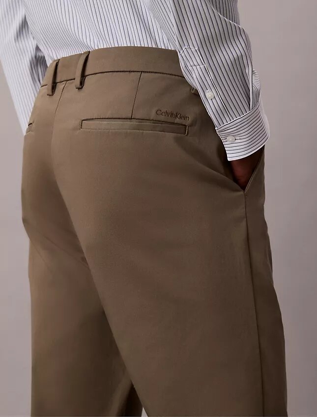 Cotton Stretch Slim Trousers Cotton Stretch Slim Trousers