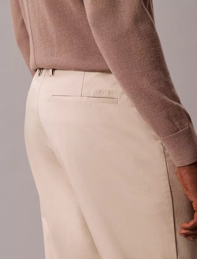 Cotton Stretch Slim Trousers Cotton Stretch Slim Trousers