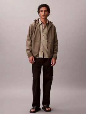 Cotton Stretch Straight Fit Cargo Pants