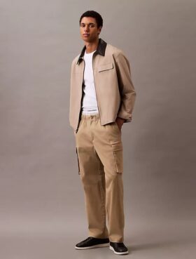 Cotton Stretch Straight Fit Cargo Pants
