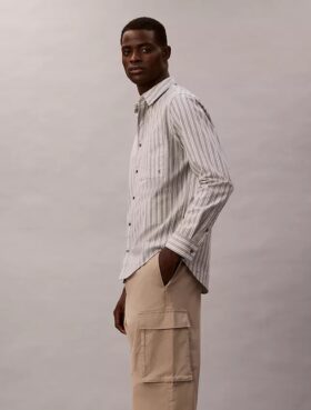 Cotton Stretch Straight Fit Cargo Pants