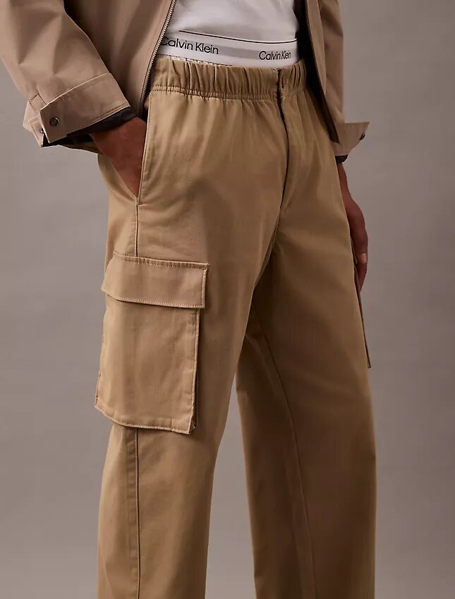 Cotton Stretch Straight Fit Cargo Pants Cotton Stretch Straight Fit Cargo Pants