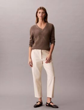 Cotton Stretch Straight Fit Chino Pants