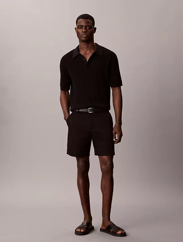 Cotton Stretch Straight Shorts Cotton Stretch Straight Shorts