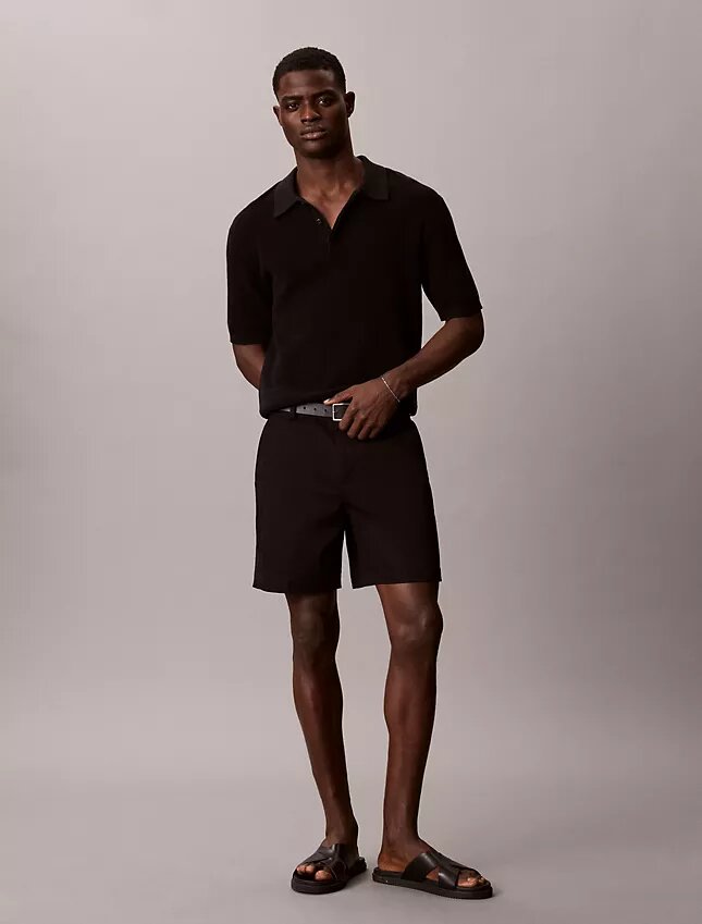 Cotton Stretch Straight Shorts Cotton Stretch Straight Shorts