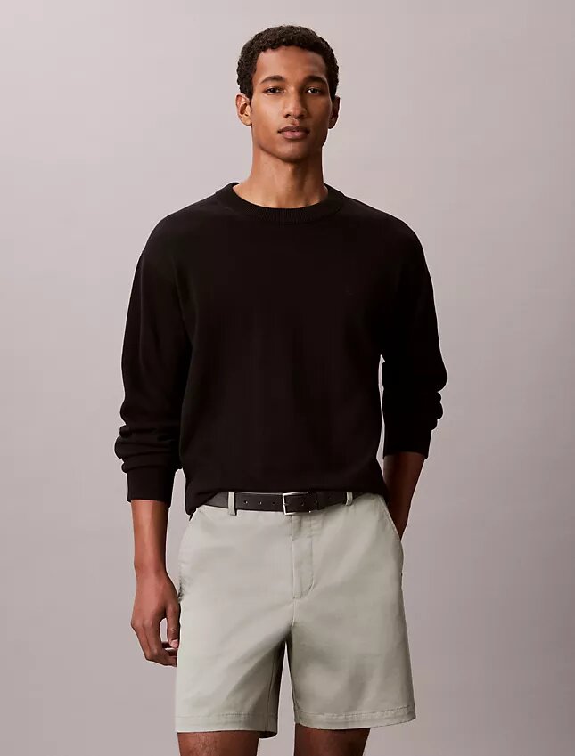 Cotton Stretch Straight Shorts Cotton Stretch Straight Shorts