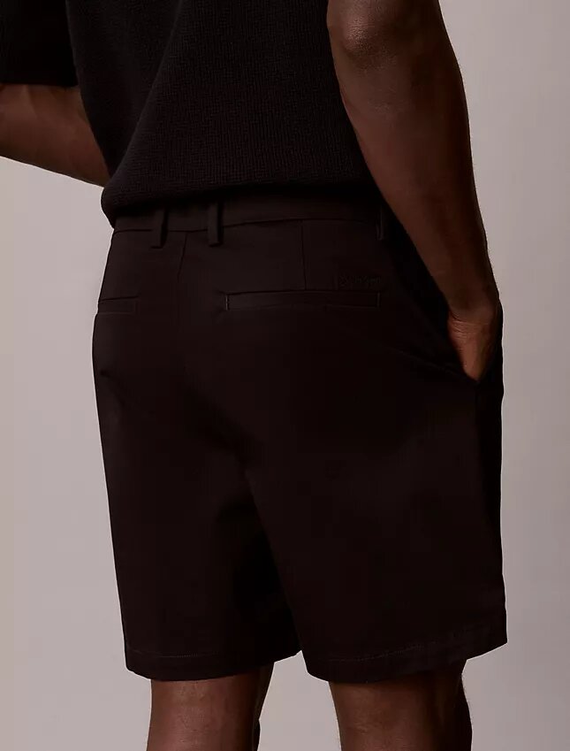 Cotton Stretch Straight Shorts Cotton Stretch Straight Shorts