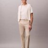 Cotton Stretch Straight Trousers Cotton Stretch Straight Trousers