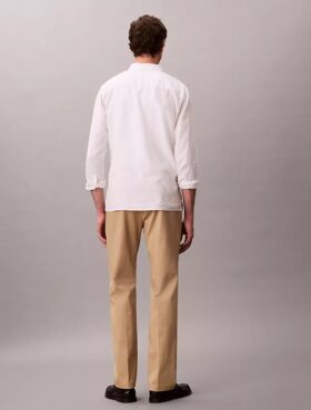 Cotton Stretch Straight Trousers