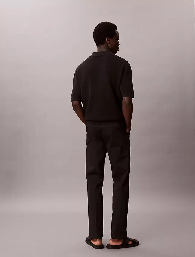 Cotton Stretch Straight Trousers Cotton Stretch Straight Trousers