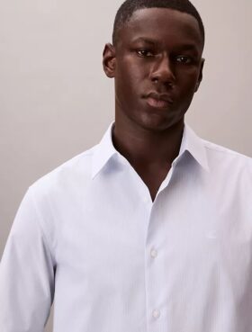 Cotton Stretch Stripe Classic Button-Down Shirt