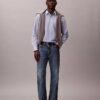 Cotton Stretch Stripe Classic Button-Down Shirt