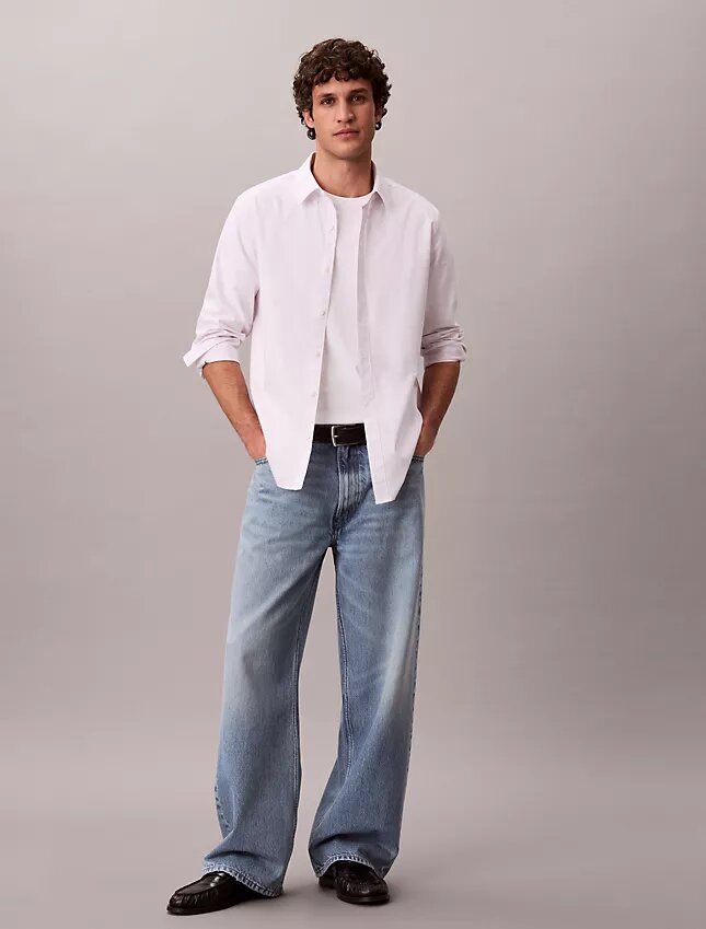Cotton Stretch Stripe Oxford Classic Button-Down Shirt Cotton Stretch Stripe Oxford Classic Button-Down Shirt