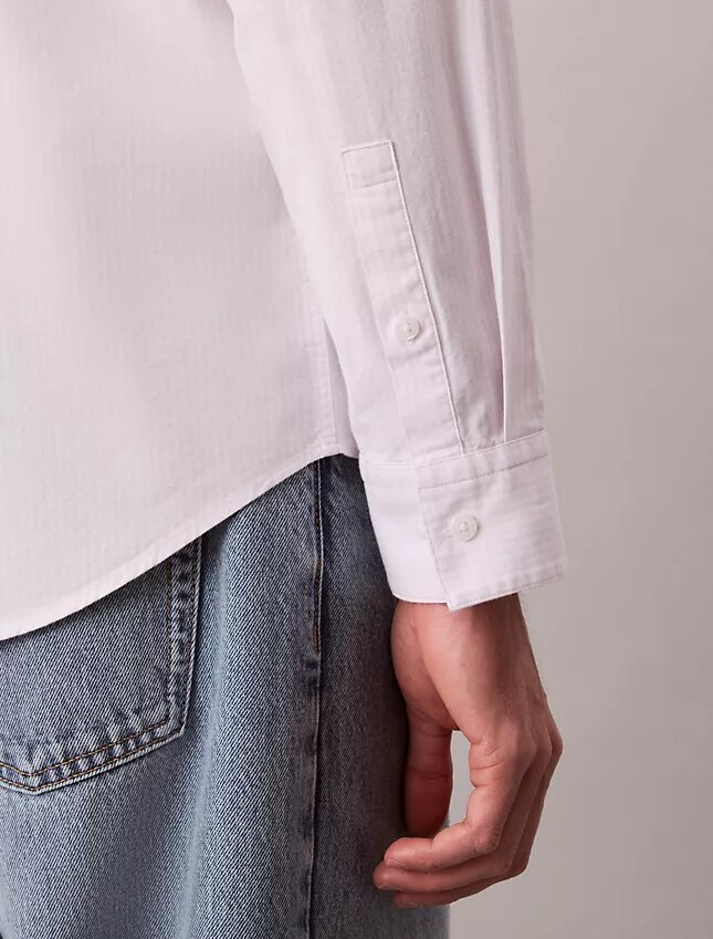 Cotton Stretch Stripe Oxford Classic Button-Down Shirt Cotton Stretch Stripe Oxford Classic Button-Down Shirt