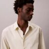 Cotton Stretch Stripe Poplin Button-Down Shirt