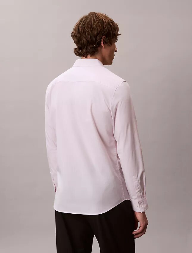 Cotton Stretch Stripe Slim Button-Down Shirt Cotton Stretch Stripe Slim Button-Down Shirt